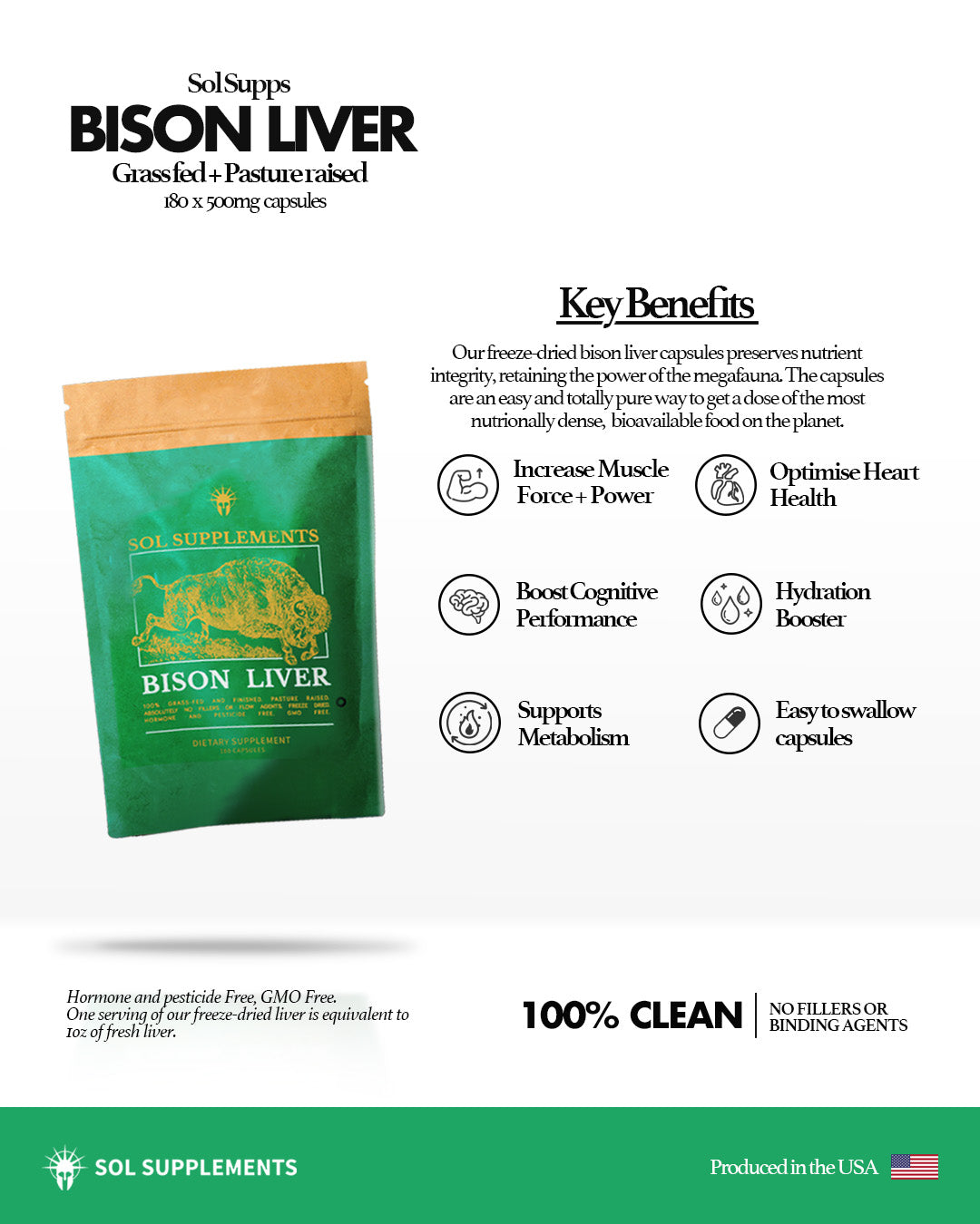 key benefits of desiccated bison liver capsules for humans