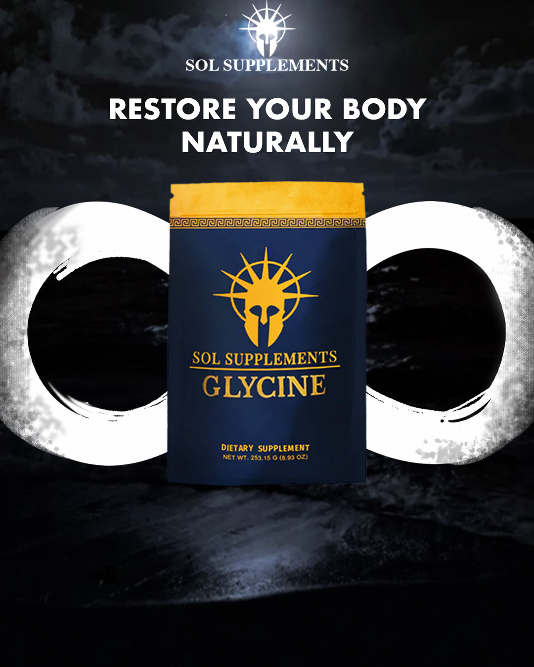 Sol Supplements Glycine 250g Bag