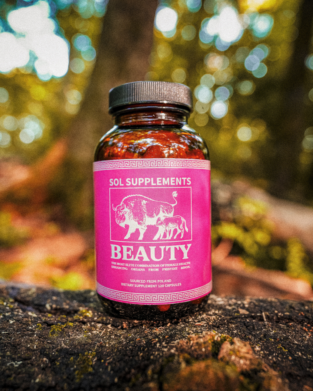 Sol Supplements BEAUTY: Freeze-Dried Female Bison Organ Complex