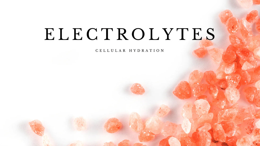 electrolyte salts spread out on a table