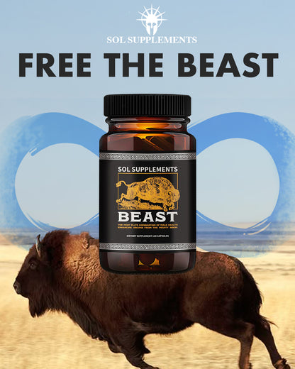 Sol Supplements BEAST: Freeze-Dried Male  Bison Organ Complex