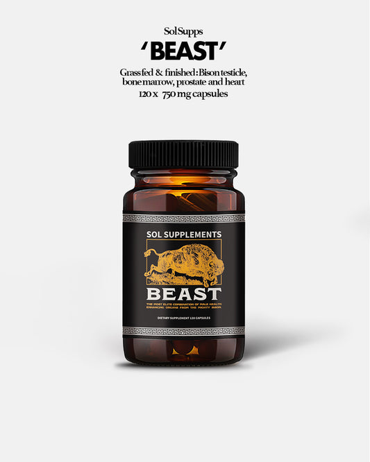 Sol Supplements BEAST: Freeze-Dried Male  Bison Organ Complex